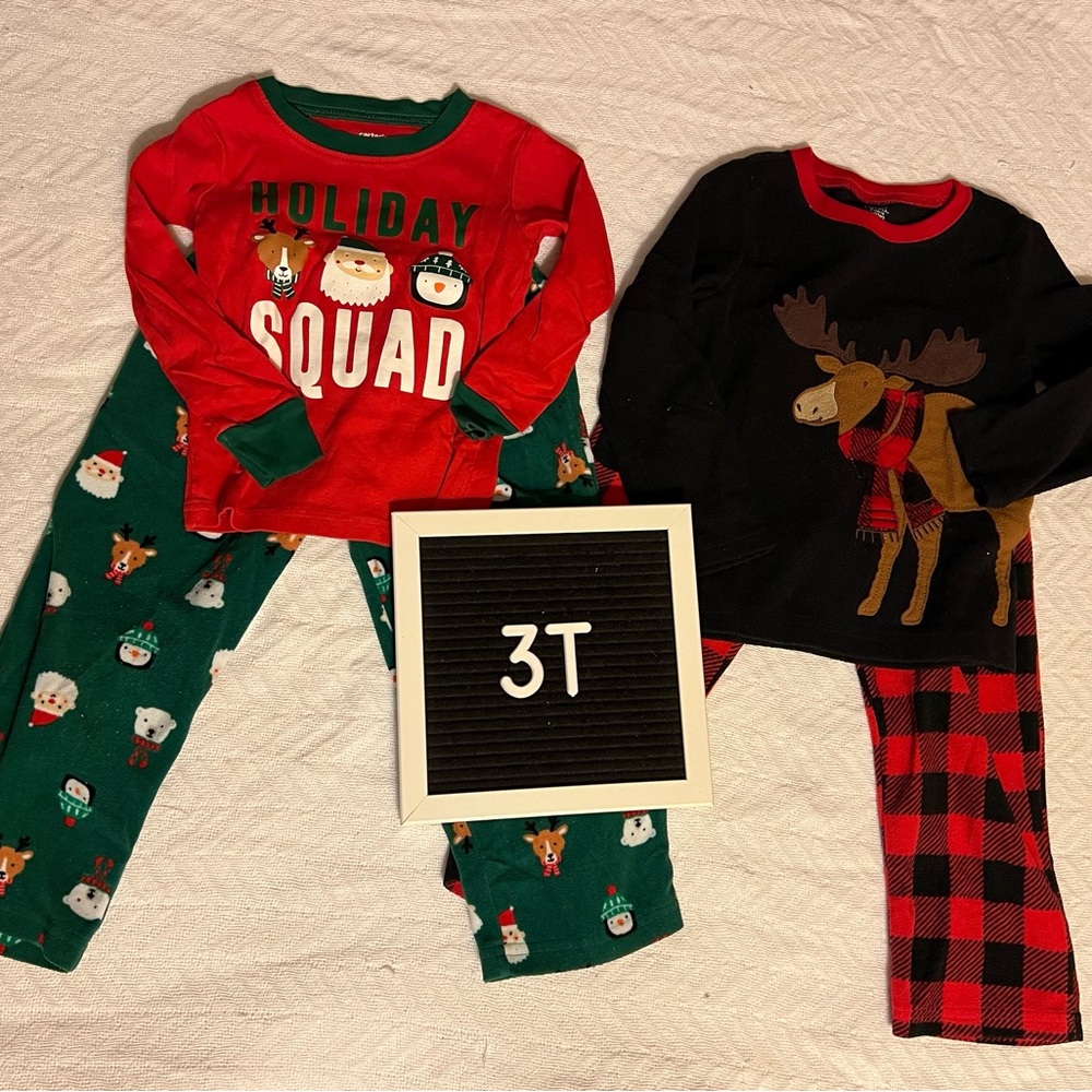Fleece Christmas pajama set